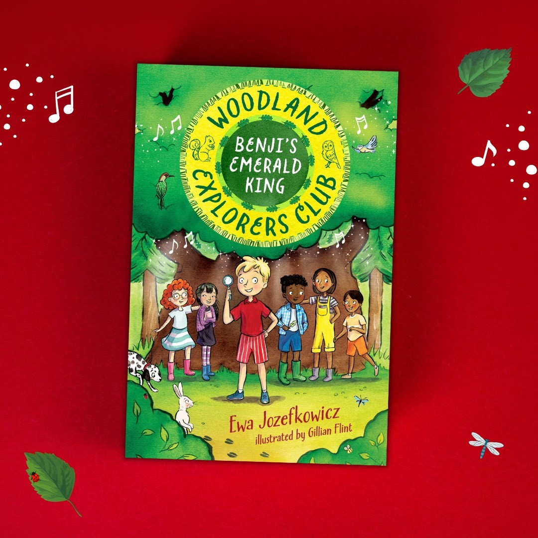 📢COVER REVEAL

Benji's Emerald King is the first in the new #WoodlandExplorersClub series for young readers by @EwaJozefkowicz, illustrated by Gillian Flint📚

A glorious celebration of nature in all its magic and mystery, we're swinging from the trees with excitement 🌳🍃✨