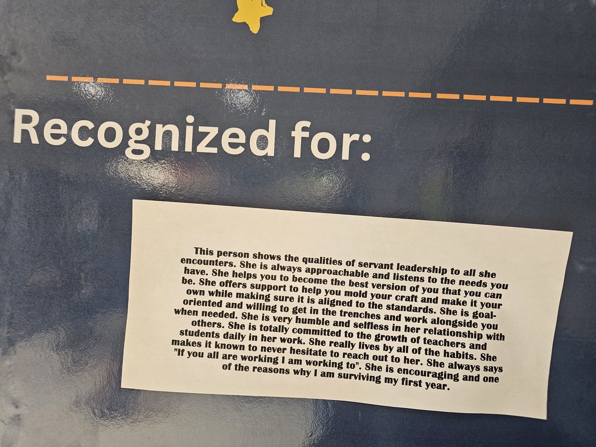 TheLitIC's tweet photo. The feelings I had when I walked in this morning and saw this are indescribable. Thank you to my @clevelandacad family. I am who I have become because of you. Love you all. 💙💛 #thankful #Grateful https://t.co/ZLkiogLNOg