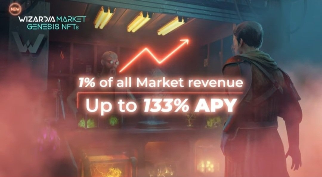 WIZARDIA's NFT game with passive earnings NFTs Market Genesis copy referral code and you will have a 5% discount: wizardia.io/ref3=b15fypwcnh