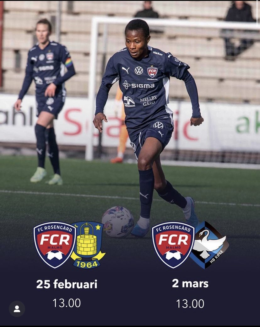 FC Rosengård har två träningsmatcher innan säsongen börjar!🏟️