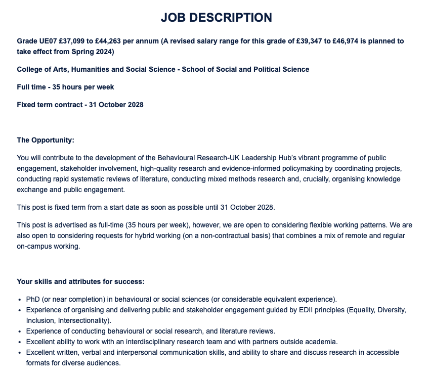 Citizen Participation - oliverescobar@bsky.social (@oliverescobar) on Twitter photo 📣JOIN OUR TEAM #job #vacancy 'Research Fellow in Public Engagement' working with me, <a href="/LindaBauld/">Linda Bauld</a> & the new BR-UK Hub <a href="/BehaviourRes_UK/">Behavioural Research UK</a> connecting research-policy-practice to address social, environmental, health & economic challenges. Full time, 4+ years👉🏽 elxw.fa.em3.oraclecloud.com/hcmUI/Candidat… 📣JOIN OUR TEAM #job #vacancy 'Research Fellow in Public Engagement' working with me, <a href="/LindaBauld/">Linda Bauld</a> & the new BR-UK Hub <a href="/BehaviourRes_UK/">Behavioural Research UK</a> connecting research-policy-practice to address social, environmental, health & economic challenges. Full time, 4+ years👉🏽 elxw.fa.em3.oraclecloud.com/hcmUI/Candidat…