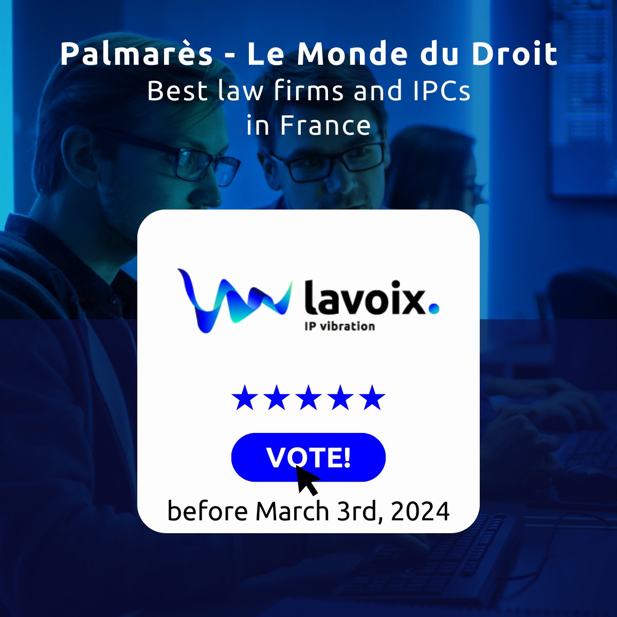 Lavoix - IP vibration tweet media