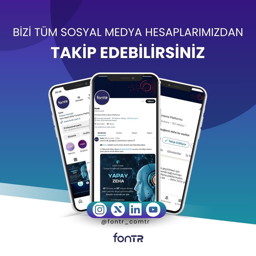 fontr_comtr's tweet photo. Girişim ve yatırım dünyasındaki gelişmeler ve geleceğin büyük şirketlerine ortaklıklar için #fontr’yi farklı platformlardaki sosyal medya hesaplarından takip edebilirsin.🚀🤳

Linkedin: https://t.co/kbtOBvkND3
Instagram: https://t.co/CjVkzXpCmq https://t.co/ccxn0hvIPJ