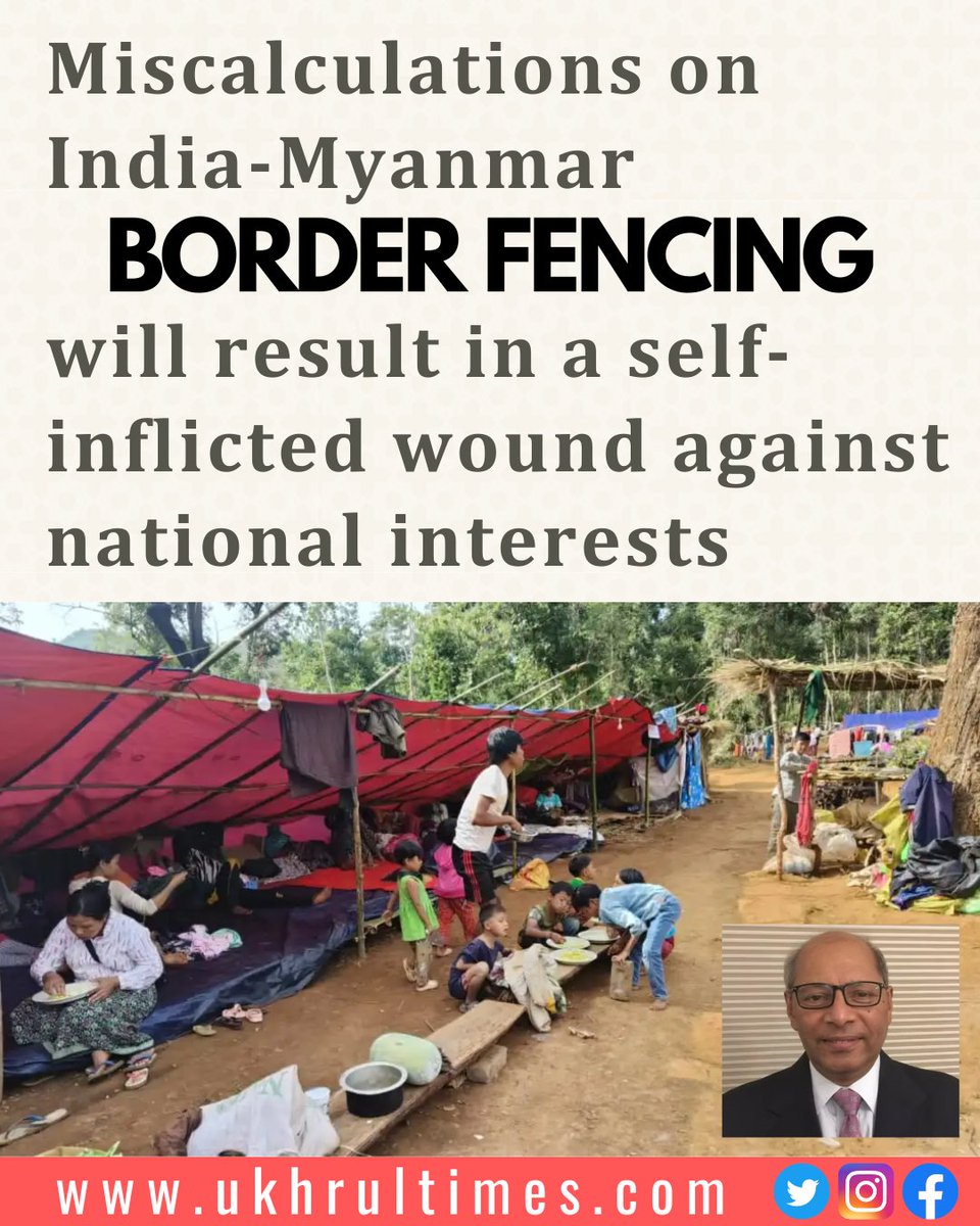 #IndoMyanmarBorder: Even if only partially implemented in #Manipur where the demand is coming from, it will be seen as a ploy to #land the central govt into conflict with the #Kuki-#Zo tribals over land acquisition and aggravate an already explosive situation; It will also…