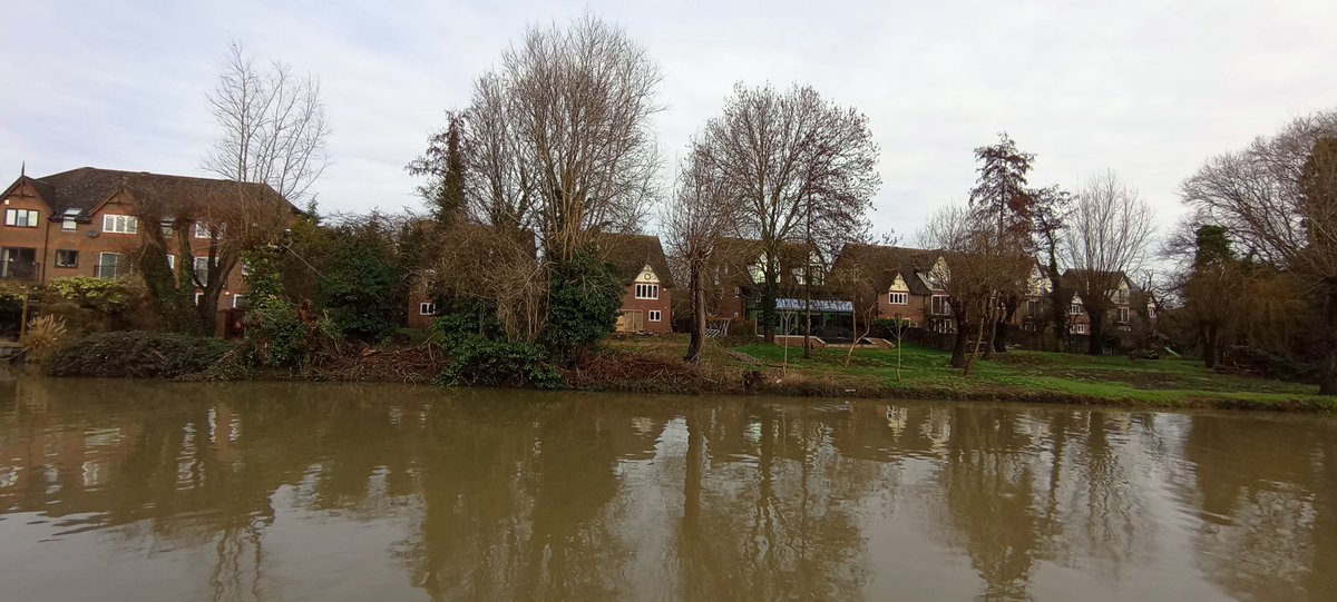 Renovation of these houses opposite Riverside seems to have resulted in the destruction of the wildlife habitat that fronted the river. I had previously seen otters and kingfishers in this stretch. Amazed this is permitted. @camcitco @cam_friends @CamConservancy @Riverside_Assoc