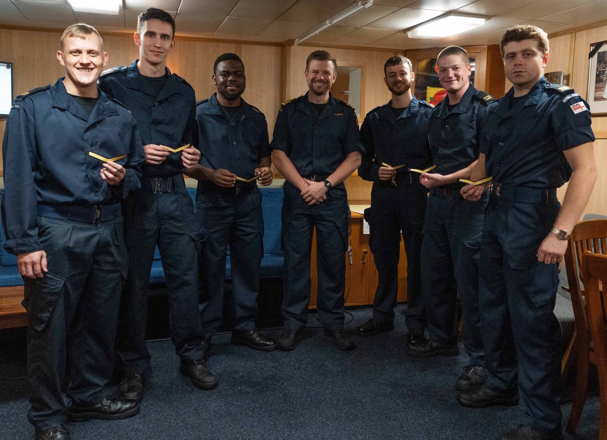 11 of our sailors were celebrated in January for reaching good conduct career milestones 🏆 Busy times, but always time to celebrate personal achievement 🎉 #GlobalModernReady #ForwardDeployedT23