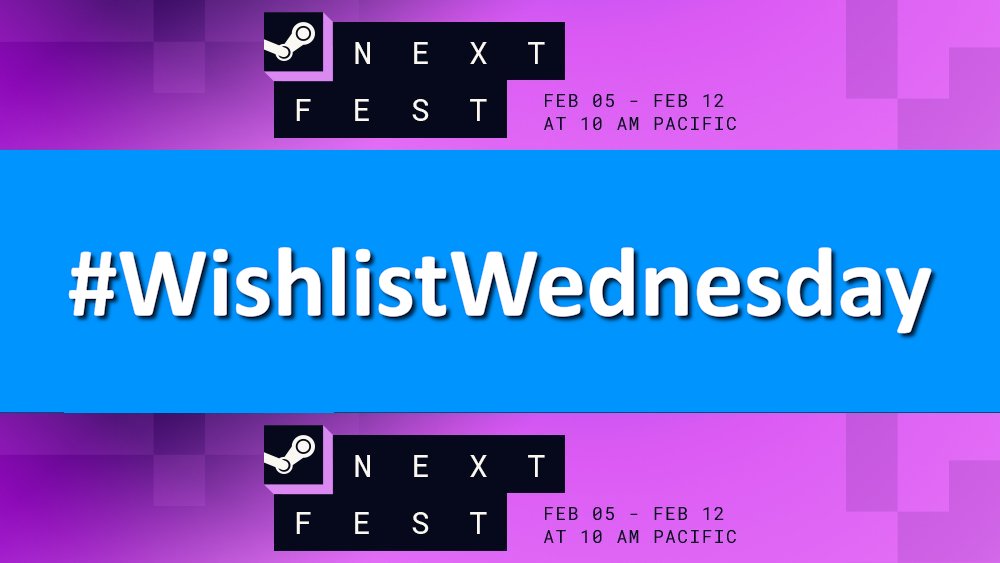Hello game developers, it's #WishlistWednesday #SteamNextFest edition!

Show us what you've got and let's get you some wishlists!

💬Reply with your indie games, demos and store links
💙Like &amp; 🔁Repost to boost