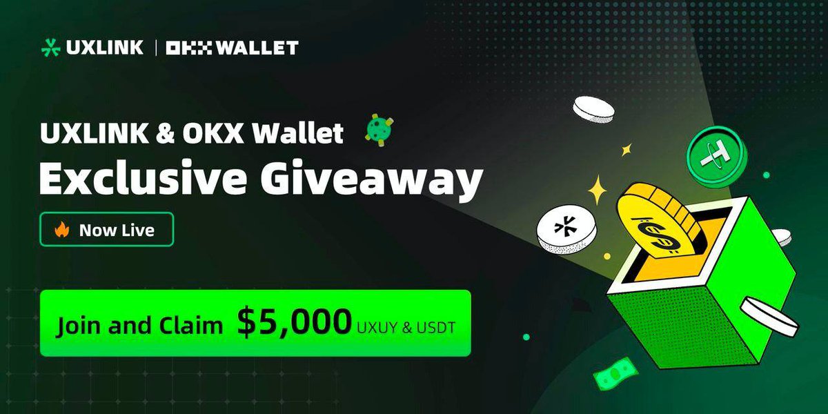 AirdropBrotherX's tweet photo. 🚀 UXLINK X OKX Wallet binding rewards
🎁 Reward Instant : 70$UXUY
🎁 0.15$USDT everyday, 
🎁 Share: 2000 $USDT

✅ Airdrop Link: https://t.co/zsZFsS0MCp

#Airdrop #Airdrops #Giveaways #Bitcoin #USDT #Crypto #BSC #Binance https://t.co/0kDAHAOLBG