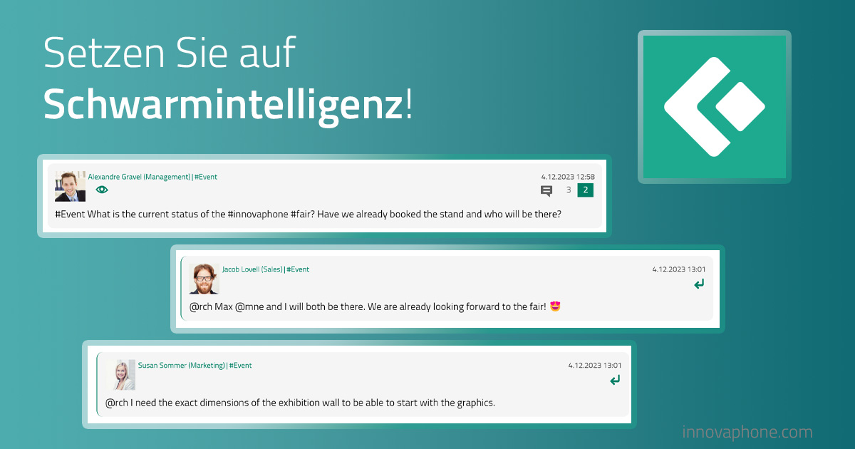 Nutzt du das geballte #Wissen deiner Mitarbeiter und setzt auf Schwarmintelligenz! 🐝💡
Mit der #Connect #App von innovaphone - der interaktiven Plattform mit Microblogging-Ansatz - ist dies ganz einfach möglich. 
➡️ loom.ly/7xraisg 
#innovaphone #Microblogging