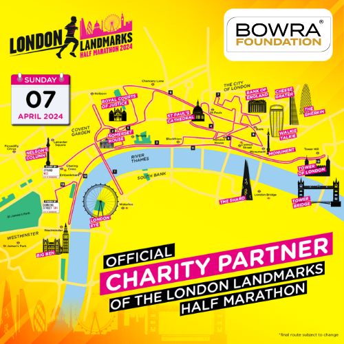 BOWRA Foundation have signed up to be an official Charity Partner in the London Landmarks Half Marathon! 🎡🏛️🌉 To support the runners, the JustGiving page is justgiving.com/campaign/bowra… #LLHM #LLHM2024 #HalfMarathon #Running #BOWRAFoundation #charity #braininjury #stroke #veterans