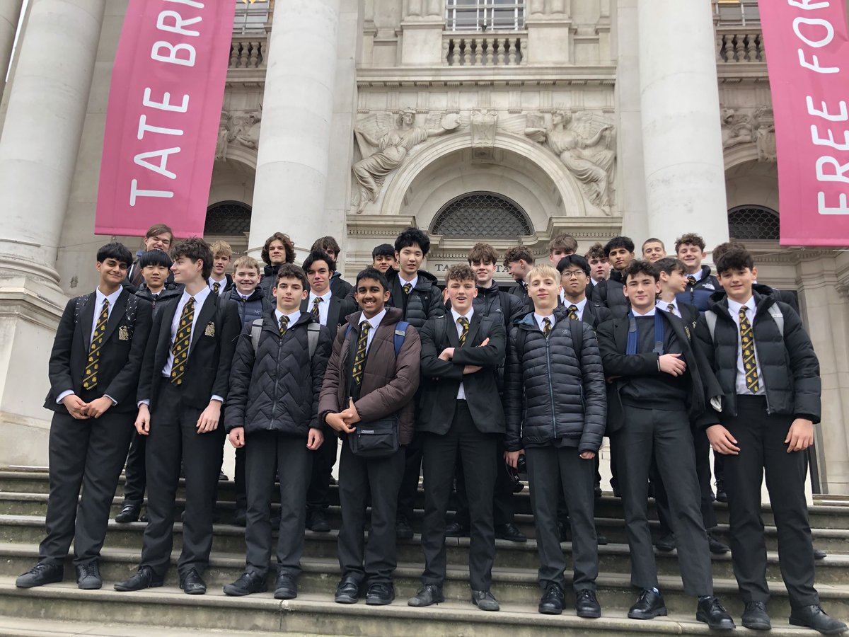5th year pupils ready to be inspired for their exam projects at Tate Britain yesterday