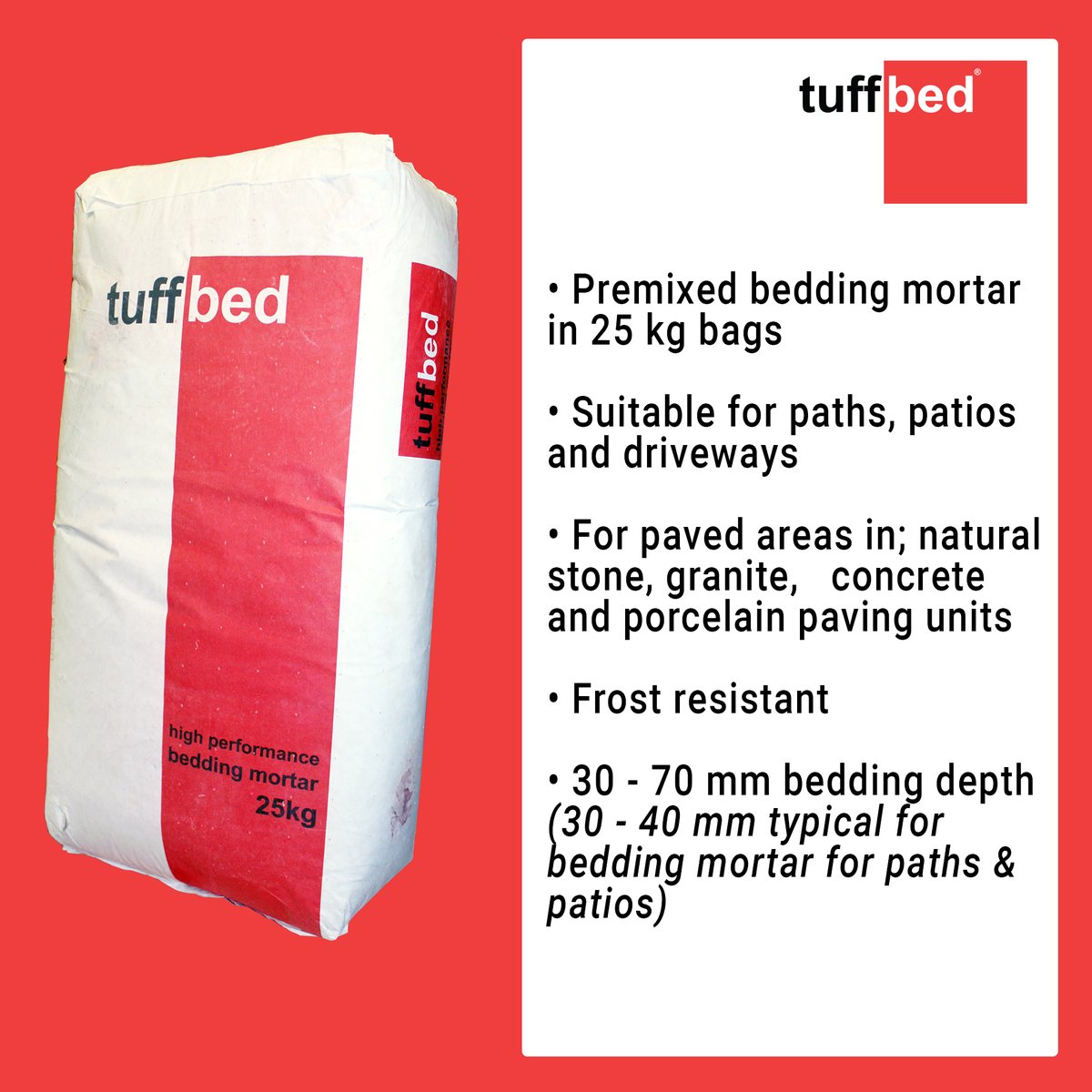CEDStoneGroup's tweet photo. A high performance fine bedding mortar pre-blended for ease of use, in smaller scale commercial, public realm and domestic projects.
Available at CED Stone Landscape depots nationwide
#Steintec #tuffbed https://t.co/8Ax3vDdA9h