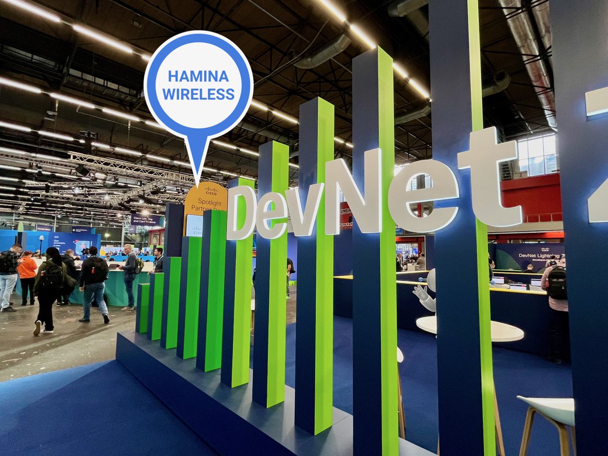 From 12-13:00 today (Wednesday) at #CiscoLiveEMEA, I'll be at the DevNet Zone showing <a href="/HaminaWireless/">Hamina Wireless</a> Network Planner and Hamina Onsite + <a href="/Oscium/">Oscium</a> Nomad! Come find me right behind the DevNet Zone sign.

🗺️ Map: link.mazemap.com/5QTD2NA2