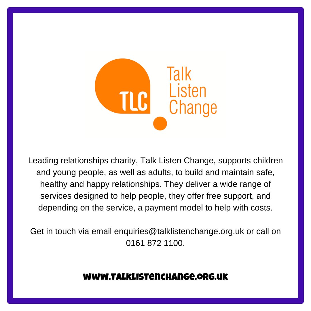 This week is #ChildrensMentalHealthWeek Leading relationships charity @TLC_Charity supports children and young people, as well as adults, to build and maintain safe, healthy and happy relationships. More Greater Manchester charities 👇 mediacubs.co.uk/childrens-ment…