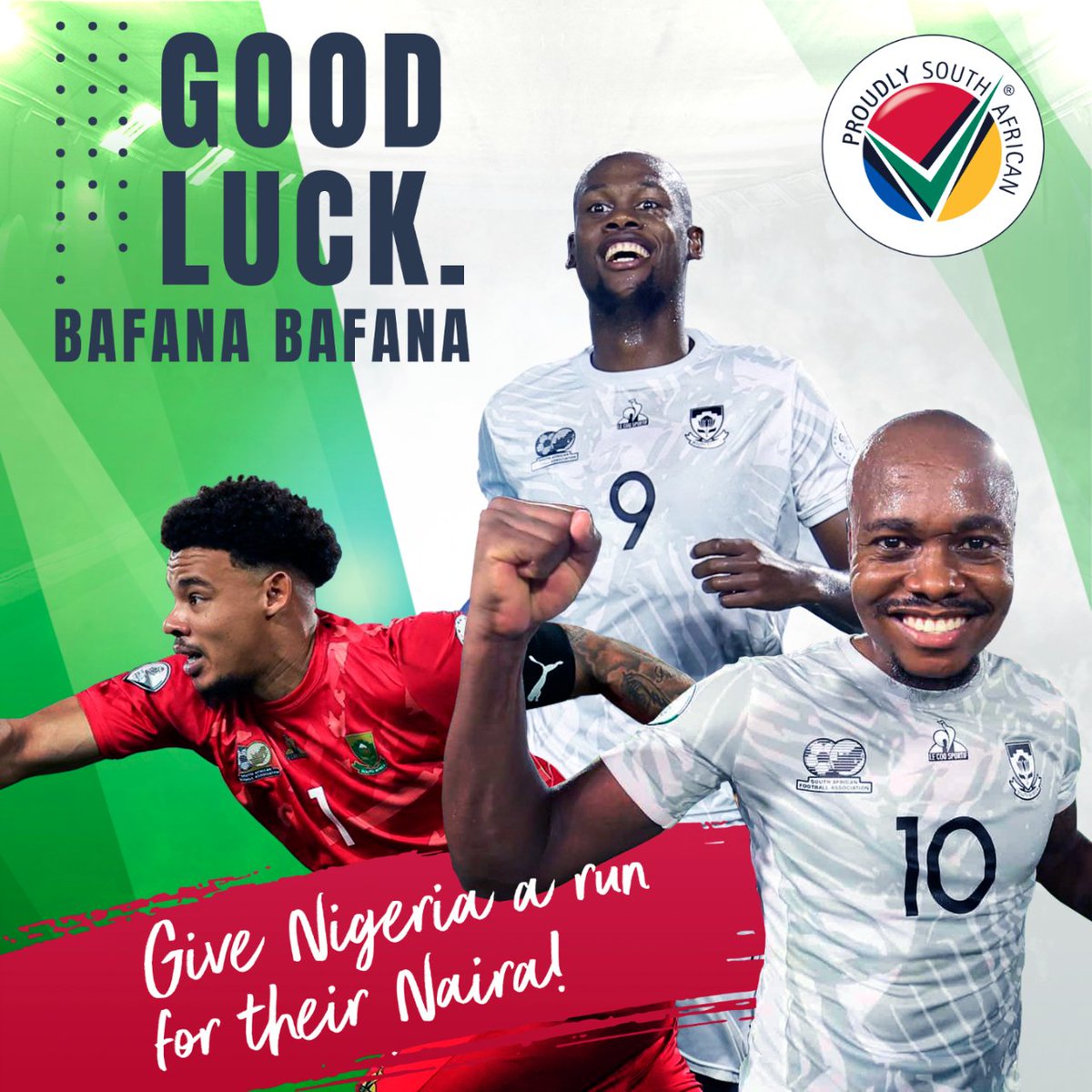 ProudlySA's tweet photo. It's #WinnersWednesday🏆! Bring it back home boys.

#SupportLocal #TotalEnergiesAFCON2023 #AFCON2023 #BafanaPride https://t.co/MCGgqbmOR3