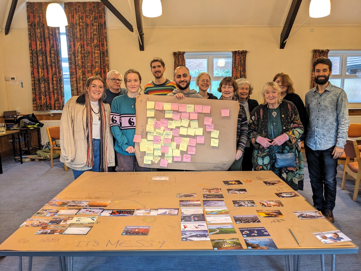 OpenEnergyNew's tweet photo. Over the weekend the Open Energy team attended a ‘Climate Fresk’ in Shrewsbury. What a great space to learn, share, and discuss climate change 🌎 @climate_fresk 

#Climatefresk #Openenergy #Climatecrisis #Climateaction #energysecurity https://t.co/CoB7BafzFj