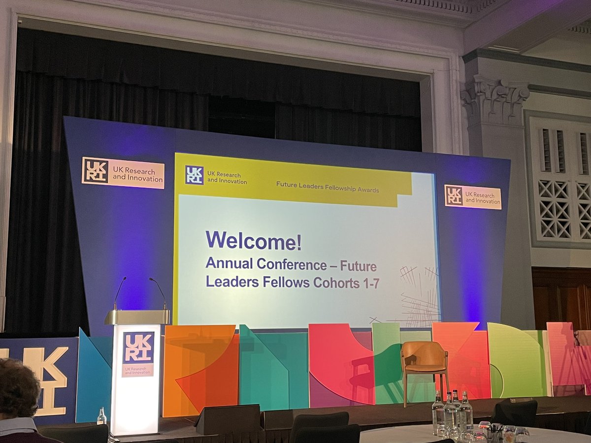 All set for this year's @UKRI_News Future Leaders Fellowship Annual Conference... The room is buzzing with its intellectual prowess, creativity & energy. Looking forward to 2 exciting days in Manchester... 🙏🏽 #UKRIFLF