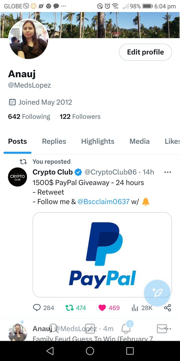 MedsLopez's tweet photo. @CryptoClub06 @Bscclaim0637 Done https://t.co/tOgKcoDeGt