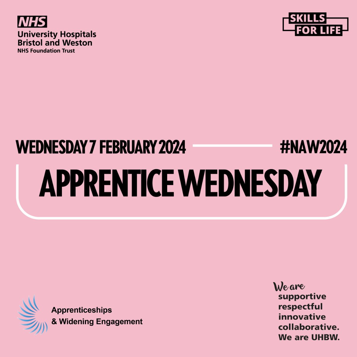 It's #apprenticewednesday 🎉 Apprenticeships are a great opportunity for those looking for their first role after leaving fulltime education. Most apprentices who successfully complete their course are usually offered a permanent role here at the Trust! #NAW2024 #TeamUHBW