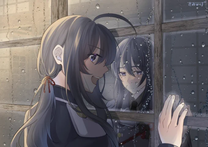 #刀帳No27で2月7日は鯰尾藤四郎の日#2月7日は刀帳番号27番鯰尾藤四郎の日再掲!鯰尾藤四郎の考察はおそらく一生終わらない。答えとかない。そんなところが大好きです。ピンで描こうとすると絵が暗くなるところも好き。 