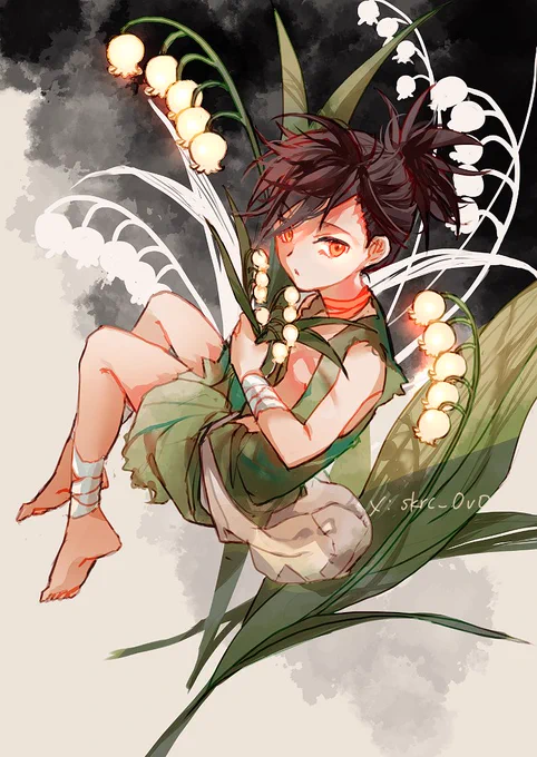 昔の絵だけど描き下ろしたどろろ絵たちこちらにも載せておくね。どろろ今でも大好き!