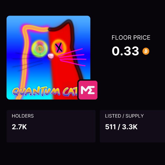 0x_xerion's tweet photo. Got my @quantumcats WL from @BTC_DeGods 

25 WL Spots for 120 partisipants
only delisted degods were considered for WL
chance of winning 20% per Degod

Price of a BTC Degod 10.5 k
Price of a Quantum Cat 14.3 k

Not possible without the goats @massimodegods and @frankdegods https://t.co/4Id0IGhduI