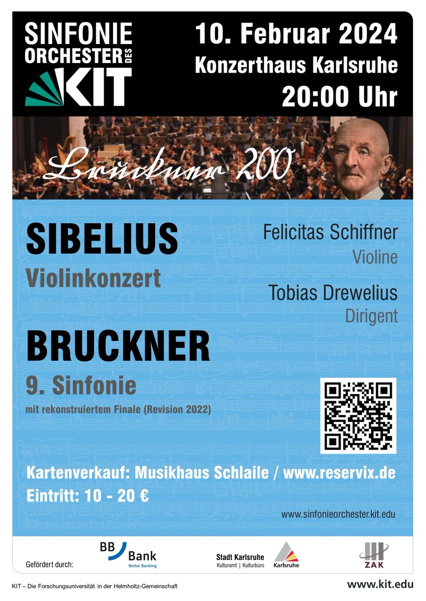🇦🇹🎶 Diesen Samstag Premiere in #Karlsruhe 🎻🇫🇮

#BRUCKNER 200, unser Festkonzert zum Jubiläum des großen Komponisten! 🔥

Gratis Livestream: sinfonieorchester.kit.edu/176.php ❤️

<a href="/CampusRadioKA/">CampusRadioKarlsruhe</a>
#unfinished #sibelius #violin #concert
