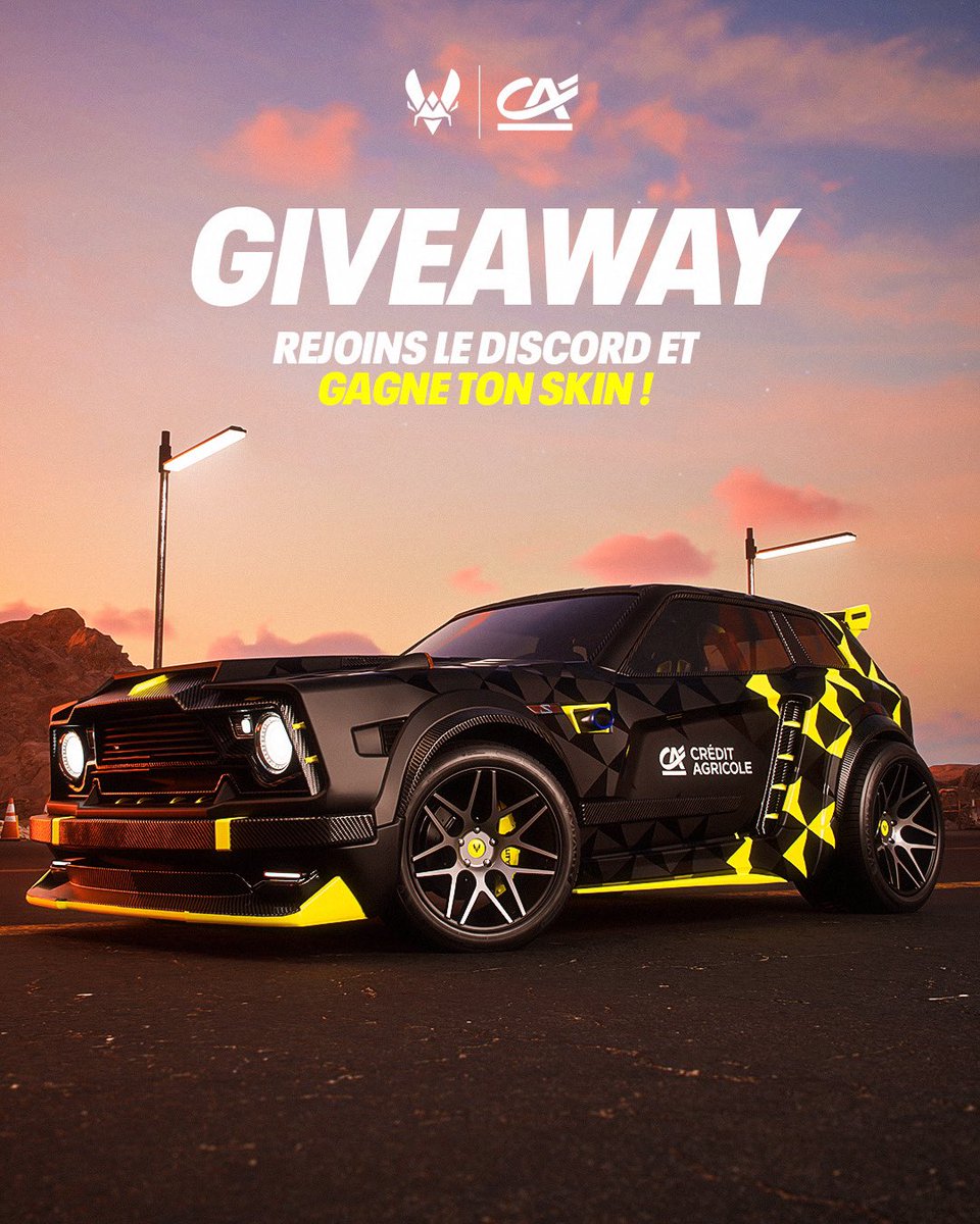 Be one of the first to get the Rocket League Vitality skin!

We're giving away 5 Vitality decals (one each day) on the <a href="/CreditAgricole/">Crédit Agricole</a> Shortcut discord

👉 discord.gg/shortcut
