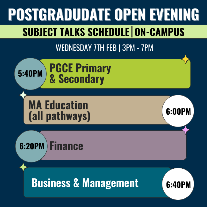 Newman_Uni's tweet photo. 🤩 | Join us TODAY at our Postgraduate Open Evening &amp; discover how we do things differently at Birmingham Newman University. Friends &amp; family welcome 💙

Secure your place 👇