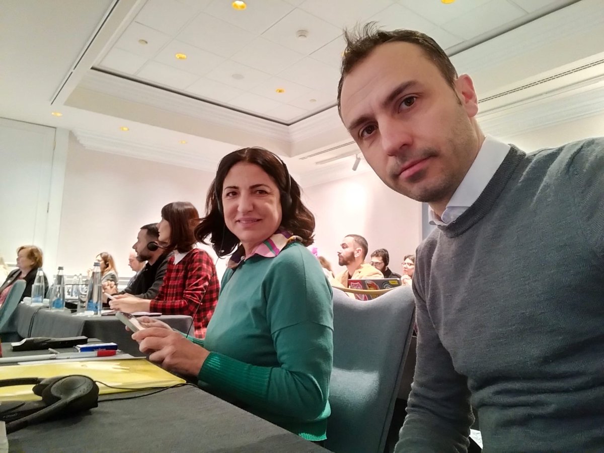 FisascatCisl75's tweet photo. #7febbraio @UNI_Europa #Gaming Al via a Tbilisi in Georgia la due giorni del #Congresso del sindacato europeo dei lavoratori del settore del #giocolegale #casinò #bingo #lotterie #scommesse. Presente anche una delegazione #FisascatCisl con i funzionari @GFBrusaporci e @stefaniachicca. Al centro dell’assise il piano di azione per i prossimi anni per sostenere i diritti dei lavoratori e un’industria del gioco trasparente, equa e ben regolamentata.