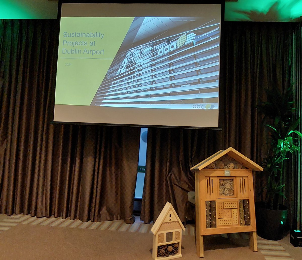 You're gonna need a bigger bug hotel.... at Dublin Airport Authority's sustainability plan launch - the same @DublinAirport that has a planning application in to increase passenger numbers by 25% with all the emissions growth that goes with that