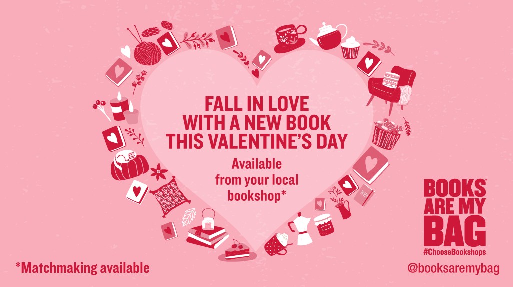 💗 Shop local this Valentine's Day. 💗 Find your local bookshop: booksaremybag.com/bookshopsearch #ChooseBookshops