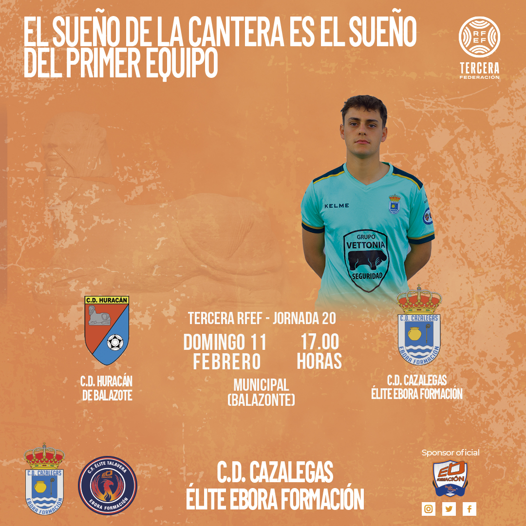 cdcazalegaseb's tweet photo. ⏭⚽ PRÓXIMO PARTIDO
🌪️ Rival que nos espera con una buena dinámica de resultados en sus últimos partidos. 
💪 Nuestra mentalidad no cambia. ¡A por los 3 puntos!

3ª RFEF | 2️⃣3️⃣ - 2️⃣4️⃣ | G 18 | J 20

📆 DOM, 11 de febrero
🕔 17.00 h
🏟 Municipal de Balazote
🆚 @HuracanBoficial https://t.co/i67vNJeqxR