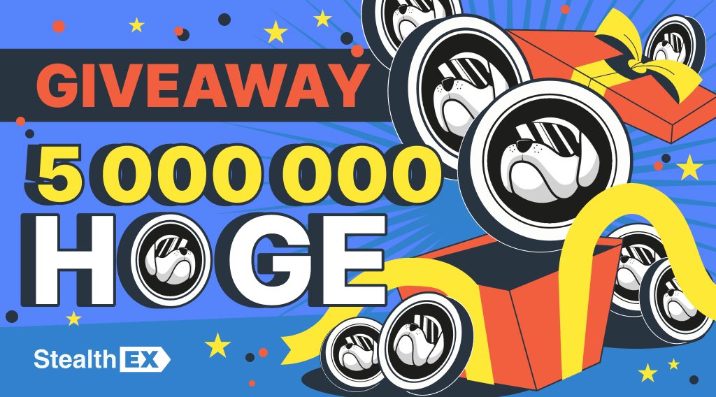 StealthEX_io's tweet photo. It’s #HogeFam birthday 🥳

Let’s celebrate it together! Join our Giveaway and get a chance to win 5 mln of $HOGE 🤩

Rules:
- Follow @StealthEX_io x @HogeFinance 
- Tag 3 friends
- Like and quote the post with wishes to $HOGE 🎁

5 winners will share the prize-pool on Feb 9th https://t.co/sAP2E6tMFJ