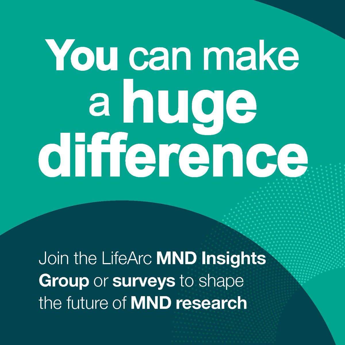 lifearc1's tweet photo. Are you interested in shaping the future of MND research?

We're putting people with MND and those closest to them at the heart of the research decision-making process to transform how MND is detected, treated and managed.

Join us: https://t.co/fY6eoluNwg
@mndassoc @MNDScotland https://t.co/4ZYTgB03mN