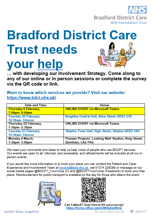 BDCFT Experience & Involvement #YourVoiceMatters tweet media