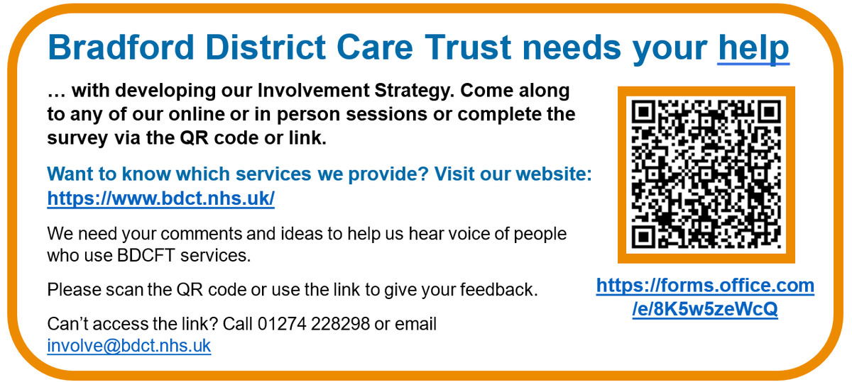 BDCFT Experience & Involvement #YourVoiceMatters tweet media