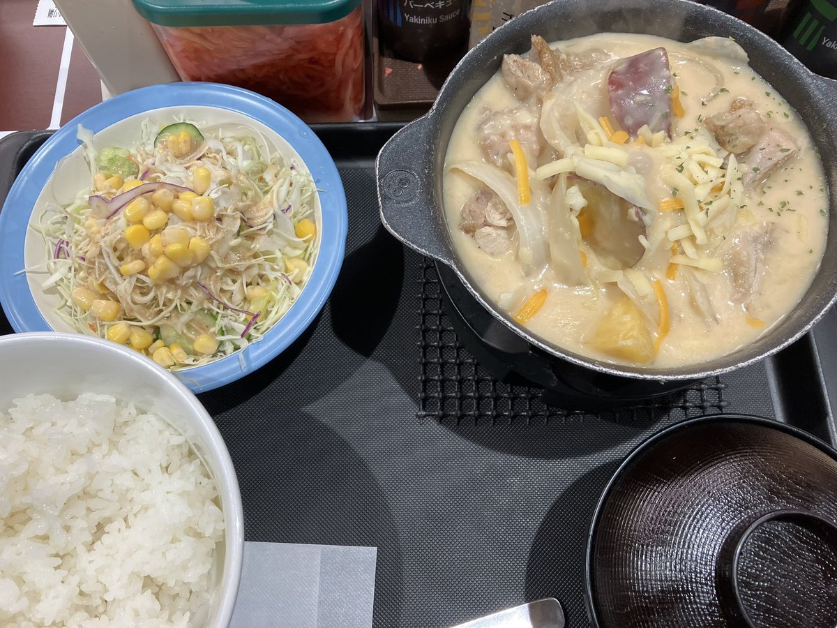 unetto's tweet photo. シュクメルリ定食うまし

#松屋 https://t.co/v4oSq16UKl