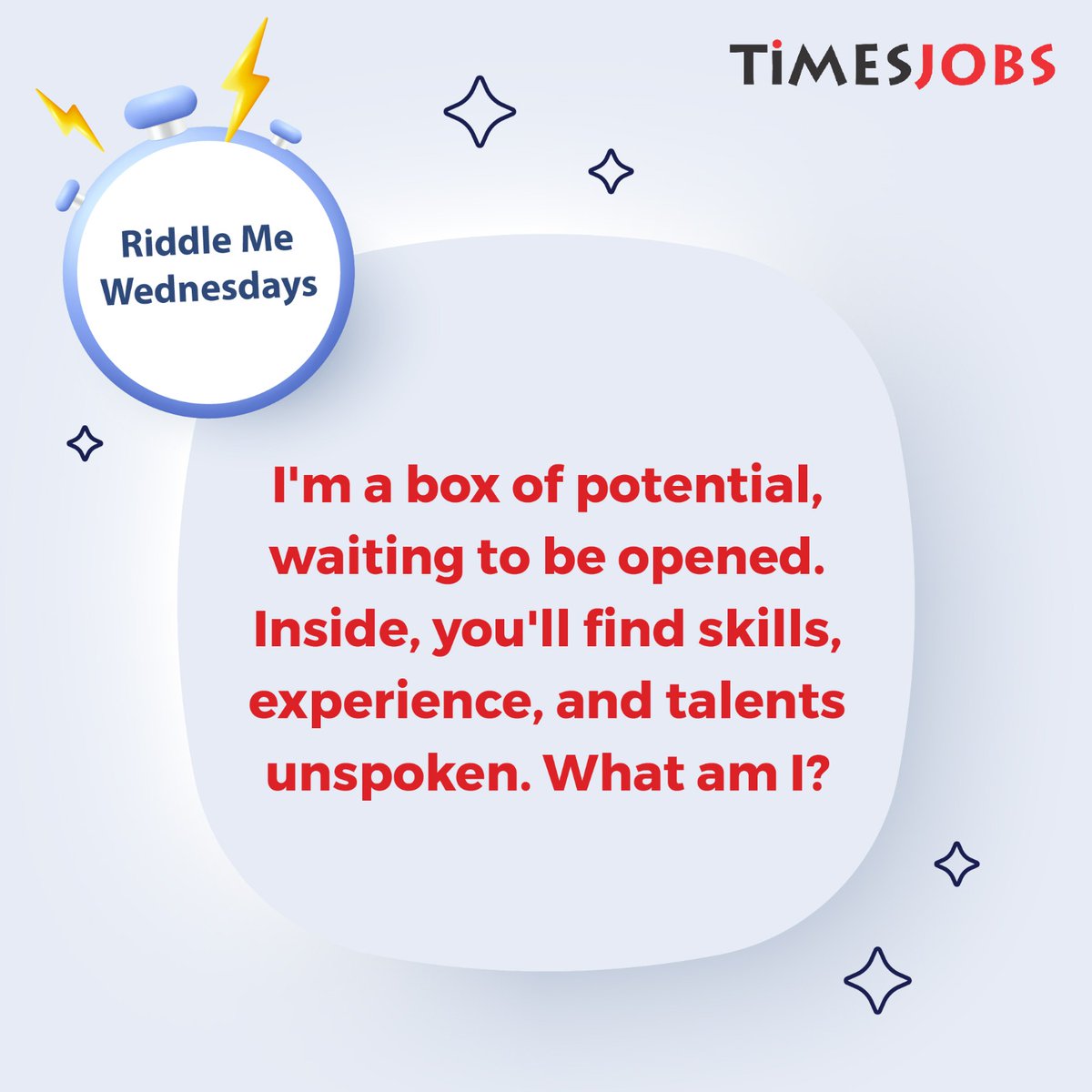 Ready for a brain teaser?🤔 
Hint: It's crucial when applying for a job.

#RiddleMeThis #JobSearch #RiddleMeWednesdays