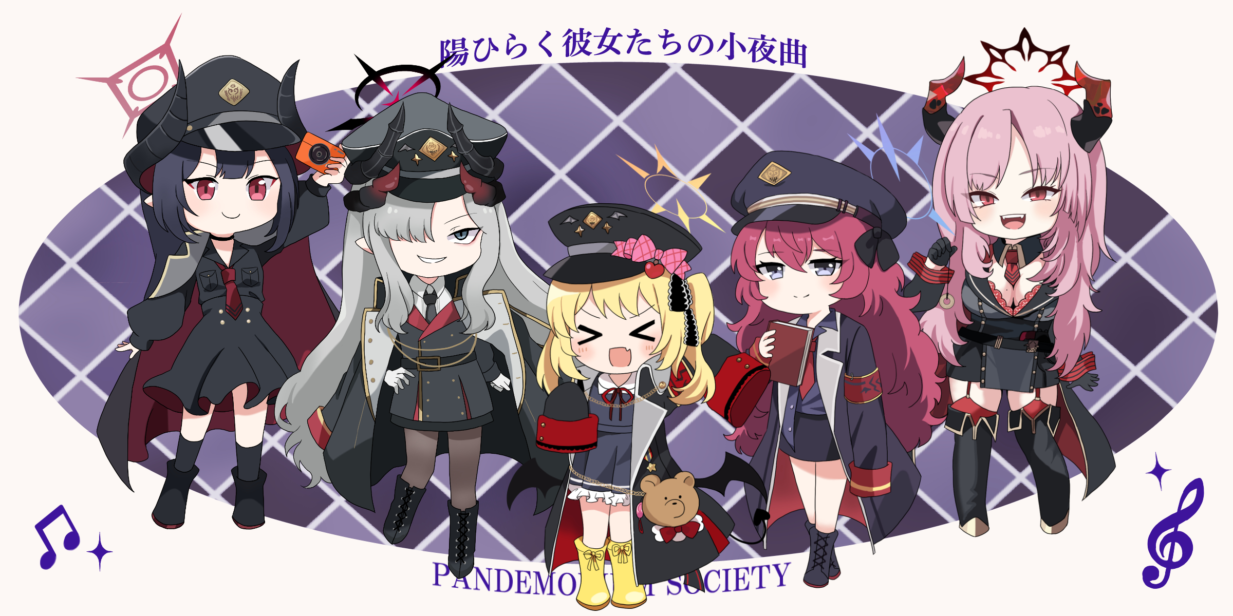 ブルアカ 空崎ヒナ 額装イラスト「陽ひらく彼女たちの小夜曲