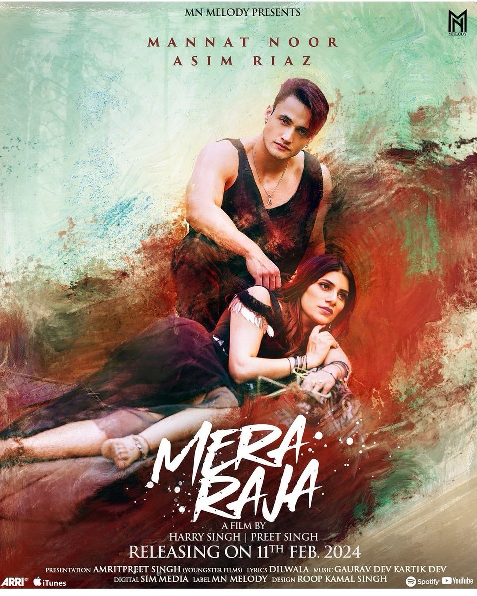 Champ @imrealasim upcoming new project #MeraRaja releasing on 11 Feb really excited for this beautiful chemistry between #AsimRiaz X #MannatNoor 

#AsimSquad #ChaliGai