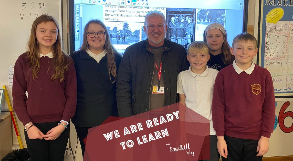RawmarshSP's tweet image. Our Year 5 and Year 6 students are learning about the miners strike in their History lessons this term. ⛏
 
 Rob Hammond, a miner for 38 years, came in to talk about his time working at the nearby Silverwood Colliery including during the time of the miners strike.