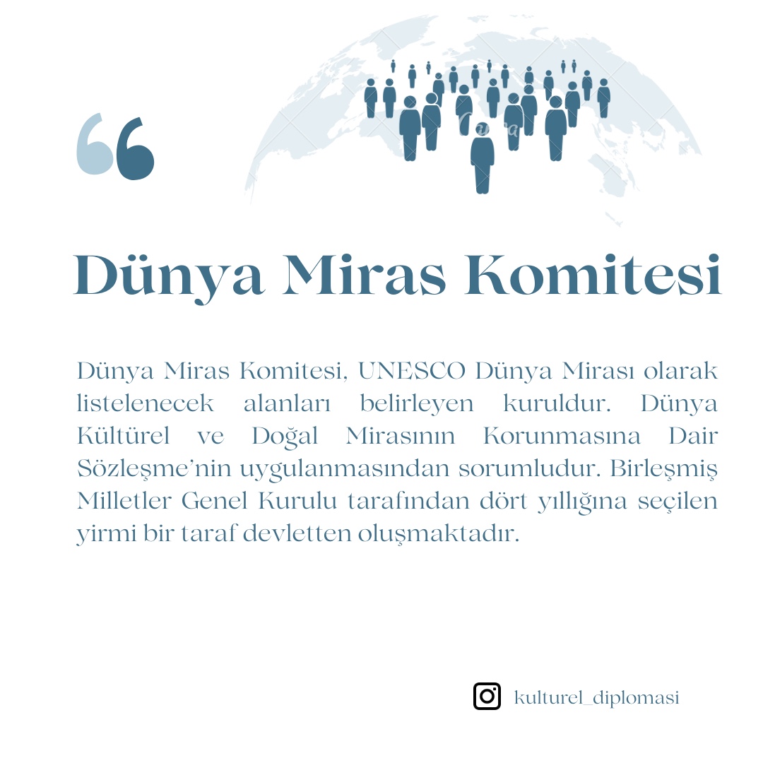 kltreldiplomasi's tweet photo. 📚Dictionary

Dünya Miras Komitesi
The World Heritage Committee
Комитет всемирного наследия

#dünyamiraskomitesi #TheWorldHeritageCommittee #Комитетвсемирногонаследия #sözlük #kültüreldiplomasi #KDA https://t.co/v0vBtATpdq