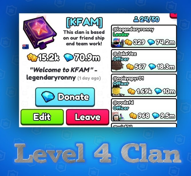 TooLow322's tweet photo. Want To Join KFAM Clan 🤩?
We are looking for active members who can donate frequently 💎
We do giveaways and competitions to win amazing prizes 🤑🤩🔥
If you're interested, DM me how much you will donate weekly 👍
DM me how much u can donate weekly
#PS99 #ps99clan https://t.co/qfzl8glBCg