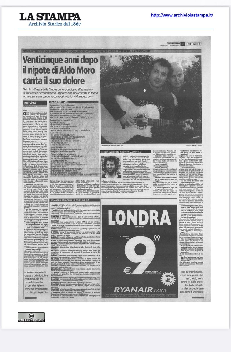 flaviaamabile's tweet photo. Nel 2003 Maria Fida Moro mi affidò la prima intervista al figlio Luca, il nipote amatissimo di Aldo Moro.
Oggi Maria Fido Moro non c'è più e voglio ricordare questa donna dalla vita deragliata.
Spero che abbia ritrovato suo padre e infine la pace
#mariafidamoro https://t.co/YXhYshhrlu