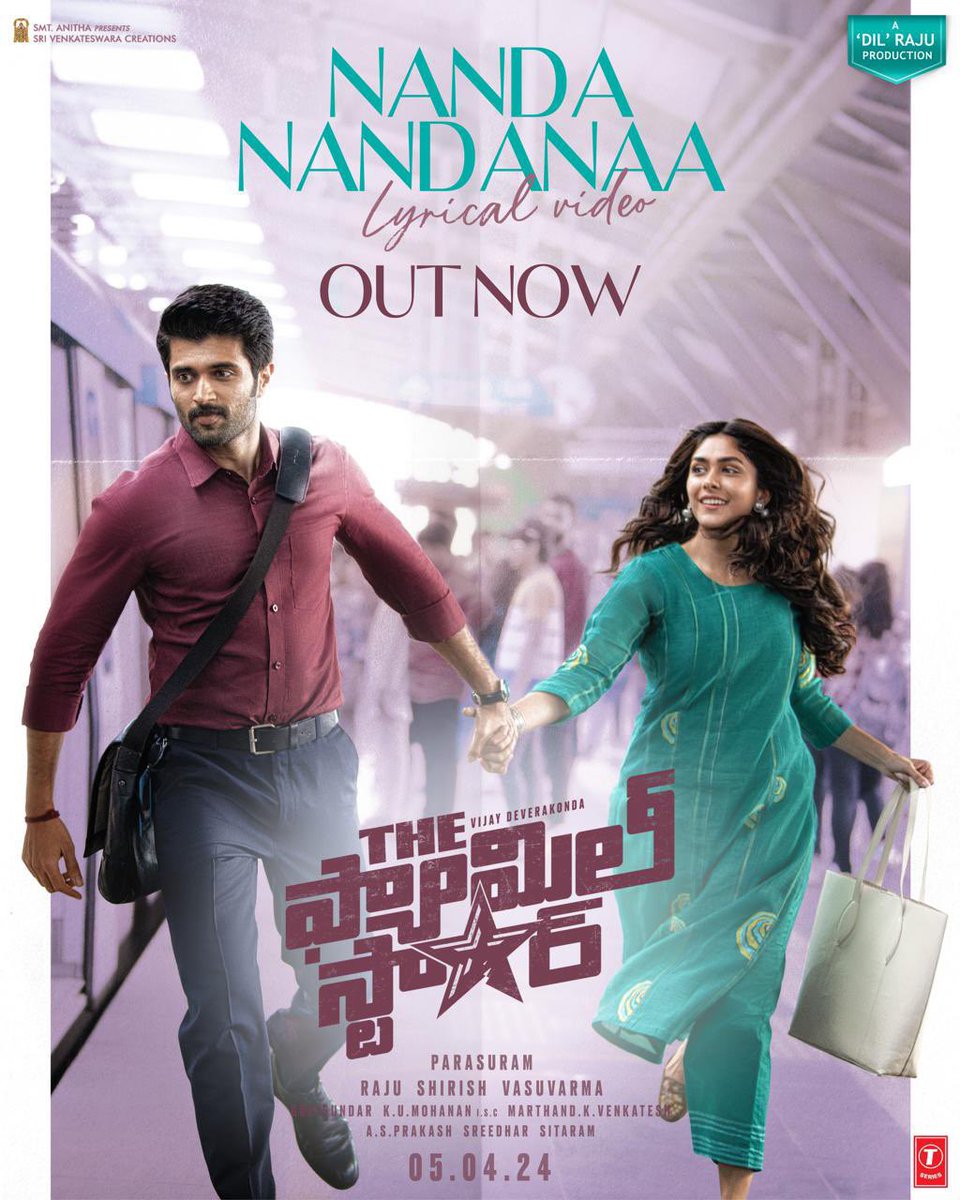 Mee_Cinema's tweet photo. #NandaNandanaa song from #FamilyStar 🎬out now 🎻🎹🎶

▶️- https://t.co/lciboLGf4p #VijayDeverakonda https://t.co/t6bXa2TgfF