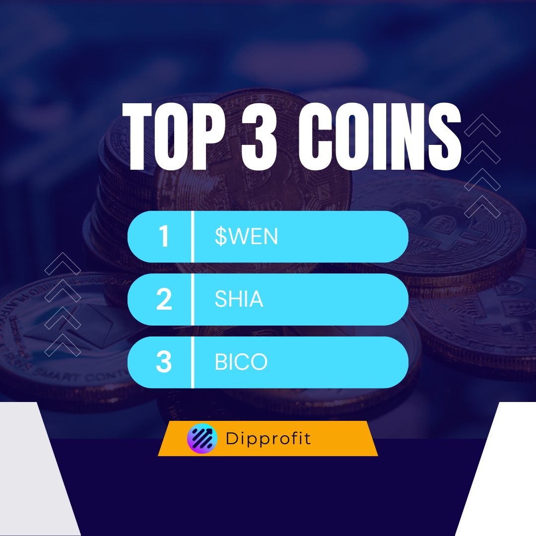 DipprofitGems's tweet image. Check out the top coins for today
