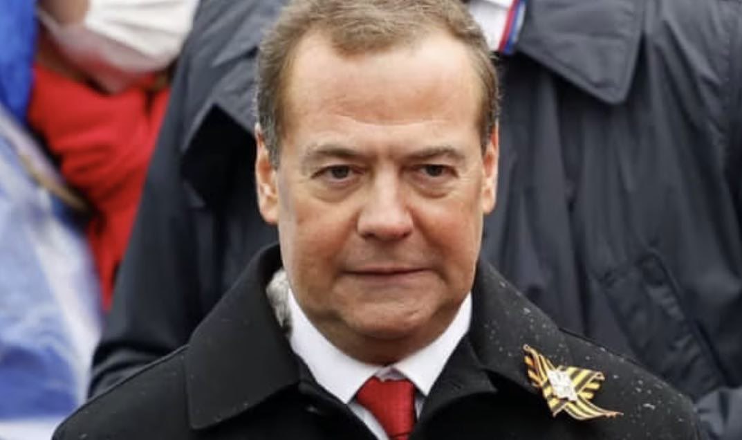 Gerashchenko_en's tweet photo. Medvedev: we're not going to attack NATO. But when we do attack, it will be the end of everything.

Here is his full Telegram post:

"Sunak, Scholz, Macron, Norwegian, Finnish, Polish and other NATO bosses keep saying that "we must be ready for war with Russia.
And although Russia has repeatedly said that it has no plans for conflict with NATO and EU countries, the extremely dangerous chatter on this topic continues. The reasons are obvious. It is necessary to divert voters' attention in order to justify multi-billion dollar spending on the shabby Banderite "Ukraine". After all, the huge money is spent not on solving social problems in these countries, but on the war in a dying country that is a stranger to taxpayers, whose population has scattered across Europe and terrorizes the locals. That is why every day the leaders of these countries say: we should prepare for war with Russia and continue to help Ukraine, and therefore we need to produce more tanks, shells, drones and other weapons.

But all European leaders cynically lie to their citizens. If, God forbid, such a war happens, it will not follow the SMO scenario. It will not be fought in trenches with artillery, armored vehicles, drones, and electronic warfare.

NATO is a huge military bloc, the population of the Alliance countries is almost 1 billion people, and their combined military budget can reach one and a half trillion dollars.

Therefore, due to the incomparability of our military potentials, we will have no choice. The response will be asymmetric. Ballistic and cruise missiles with special warheads will be used to protect the territorial integrity of our country. This is based on our doctrinal military documents and is well known to everyone. And this is the notorious Apocalypse. The end of everything.

That is why Western politicians should tell their voters the bitter truth, not keep them as brainless idiots. Explain to them what will really happen instead of repeating the false mantra of being ready for war with Russia".
