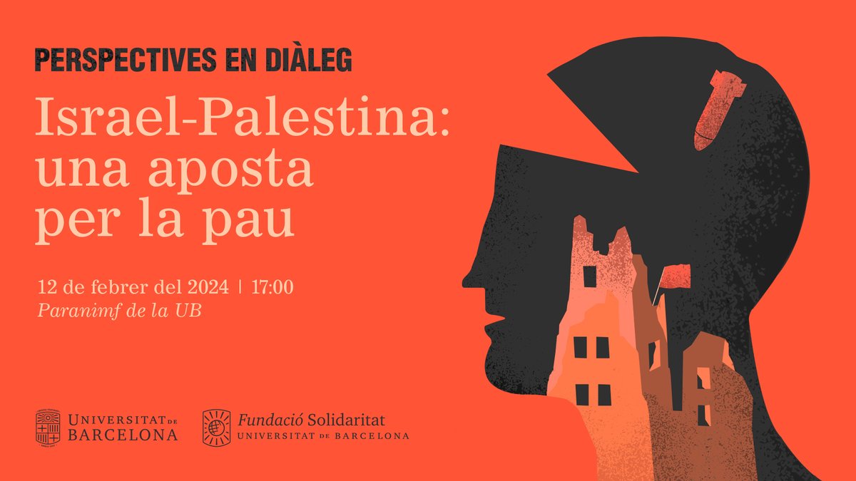 #UniBarcelona | ☮️ Acte per la pau entre Israel i Palestina

🗓️ Dilluns 12 de febrer⁠
🕛 17:00
📍 Edifici Històric, Paranimf

La #UB vol contribuir a aturar el sofriment humà a la regió i oferir la seva expertesa per avançar cap a una pau duradora.

👋 T’hi esperem!

👉