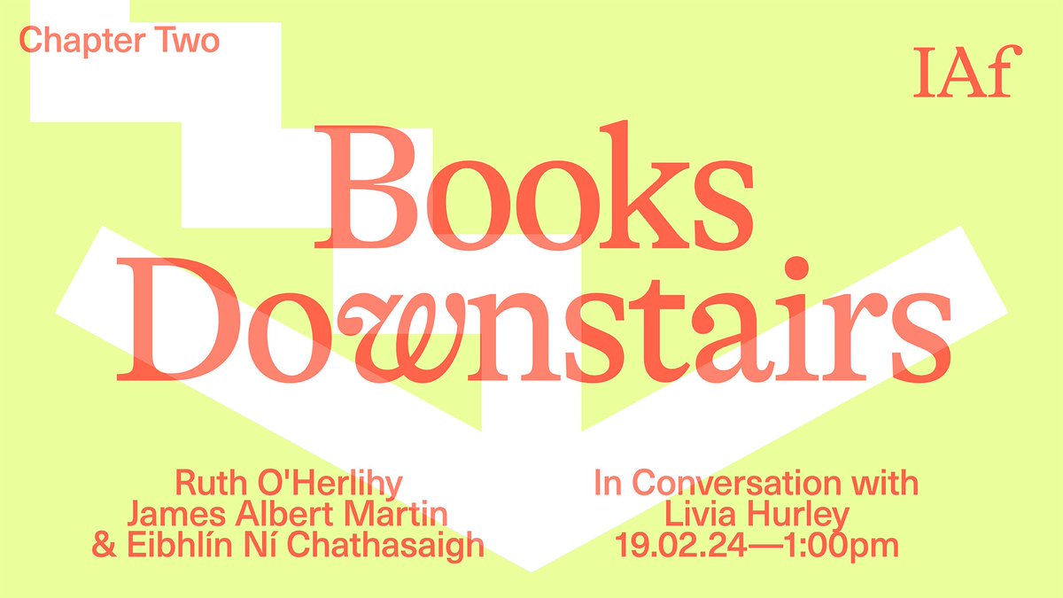 Join us on February 19th from 1-2pm at 15 Bachelor's Walk in the heart of Dublin City for the second in a series of conversations on books about architecture. Book here: bit.ly/booksdownstair…